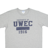 CHAMPION UWEC Mens T-Shirt Grey USA Crew Neck XL