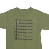 CHAMPION Mens T-Shirt Green Crew Neck M