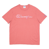 CHAMPION Mens T-Shirt Pink Crew Neck XL