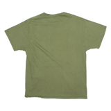 CHAMPION Mens T-Shirt Green Crew Neck L