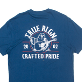 TRUE RELIGION Mens T-Shirt Blue M