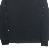 CHAMPION Mens T-Shirt Black Long Sleeve XS