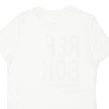 REEBOK Womens T-Shirt Cream L