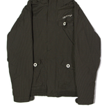 BILLABONG Womens Ski Jacket Brown Hooded Pinstripe UK 8