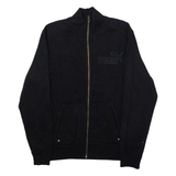 PUMA Mens Track Jacket Black Jersey XL