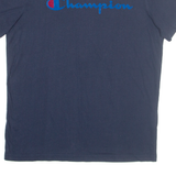 CHAMPION Mens T-Shirt Blue M