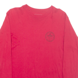 VANS Mens T-Shirt Red Long Sleeve S