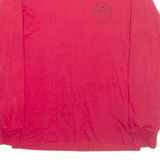VANS Mens T-Shirt Red Long Sleeve S