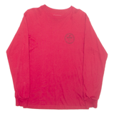 VANS Mens T-Shirt Red Long Sleeve S