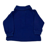 Age 3 Months Ralph Lauren Long Sleeve Polo Shirt - 3XS Blue Cotton