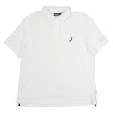 NAUTICA Mens Polo Shirt White M