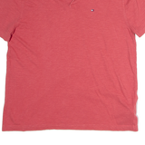 TOMMY HILFIGER Mens Polo Shirt Red L