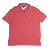 TOMMY HILFIGER Mens Polo Shirt Red L