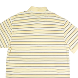 TOMMY HILFIGER Mens Polo Shirt Yellow Striped 2XL