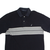 NAUTICA Mens Polo Shirt Black L