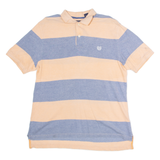 CHAPS Mens Polo Shirt Pink Striped M