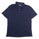 CALVIN KLEIN Mens Polo Shirt Blue L