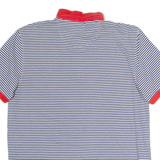 CALVIN KLEIN Mens Polo Shirt Black Striped M