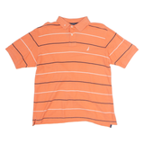 NAUTICA Mens Polo Shirt Pink Striped M