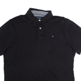 TOMMY HILFIGER Mens Polo Shirt Black L