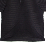 CALVIN KLEIN Mens Polo Shirt Black Striped XL
