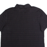 CALVIN KLEIN Mens Polo Shirt Black Striped XL