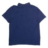 CALVIN KLEIN Mens Polo Shirt Blue Striped L