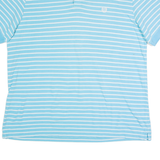 CHAPS Mens Polo Shirt Blue Striped 2XL