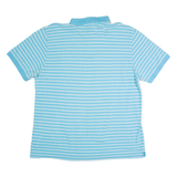 CHAPS Mens Polo Shirt Blue Striped 2XL