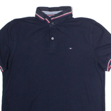 TOMMY HILFIGER Mens Polo Shirt Black L