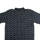 POLO RALPH LAUREN Mens Polo Shirt Black Polka Dot L