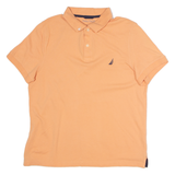 NAUTICA Slim Fit Mens Polo Shirt Orange L