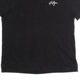 TOMMY HILFIGER Mens Polo Shirt Black L