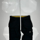 Cat Cargo Pants - 38W 32L Black Cotton Blend
