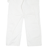 DICKIES Carpenter Workwear Mens Trousers White Regular Straight W30 L26