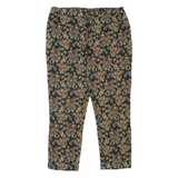 TOP SHOP Floral Womens Trousers Black Regular Tapered W28 L23