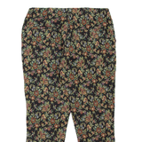 TOP SHOP Floral Womens Trousers Black Regular Tapered W28 L23