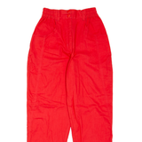 C.V Womens Trousers Red Regular Mom 90s W24 L28