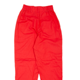 C.V Womens Trousers Red Regular Mom 90s W24 L28