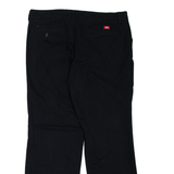 DICKIES Workwear Womens Trousers Black Relaxed Straight W38 L29
