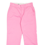 DICKIES Workwear Womens Trousers Pink Regular Straight W30 L26