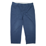 DICKIES Workwear Mens Trousers Blue Relaxed Tapered W40 L26