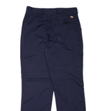 DICKIES Redhawk Workwear Mens Trousers Blue Regular Straight W34 L32