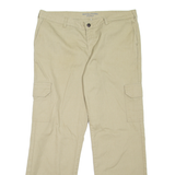 DICKIES Cargo Workwear Womens Trousers Beige Relaxed Straight W36 L30