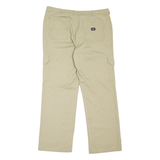 DICKIES Cargo Workwear Womens Trousers Beige Relaxed Straight W36 L30