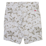 LEVI'S Mens Chino Shorts White Floral M W30