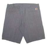 CARHARTT Mens Casual Shorts Grey Check L W36