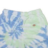 DICKIES Tie Dye Womens Casual Shorts Blue S W26