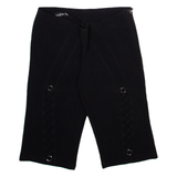 KUNG ADARN Womens Casual Shorts Black Slim M W26
