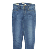 LEVI'S 710 Womens Jeans Blue Regular Tapered Stone Wash W25 L28